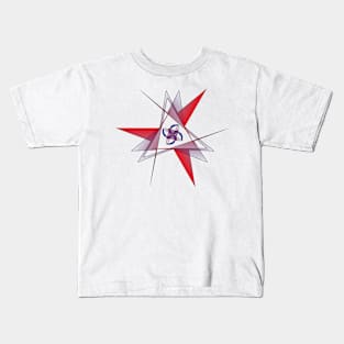 "Inner Peace" - Abstract Geometric Mandala Design Kids T-Shirt